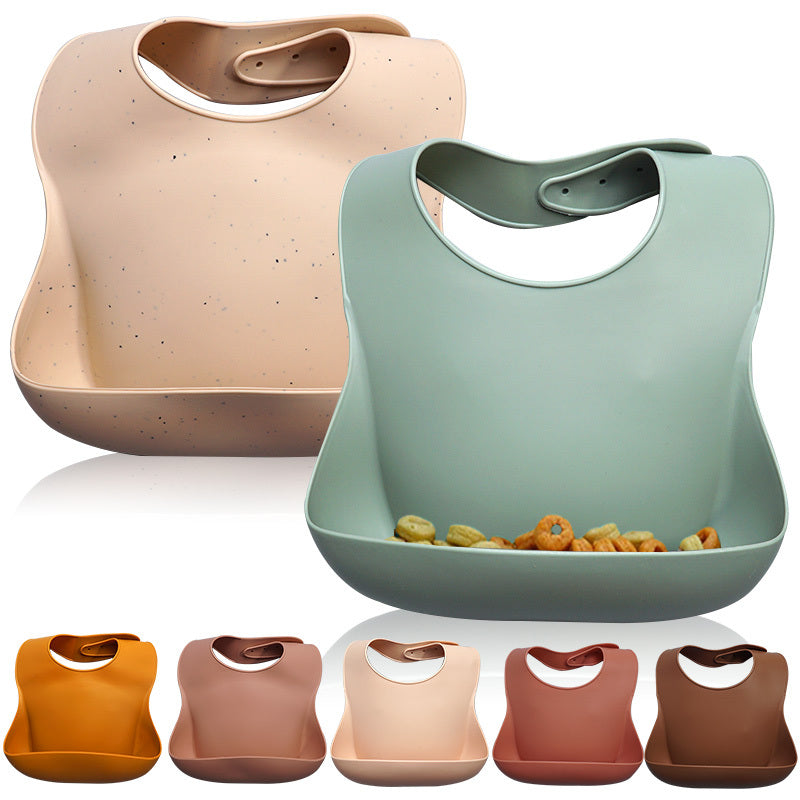 Soft Waterproof Silicone Baby Bib - Mi tienda