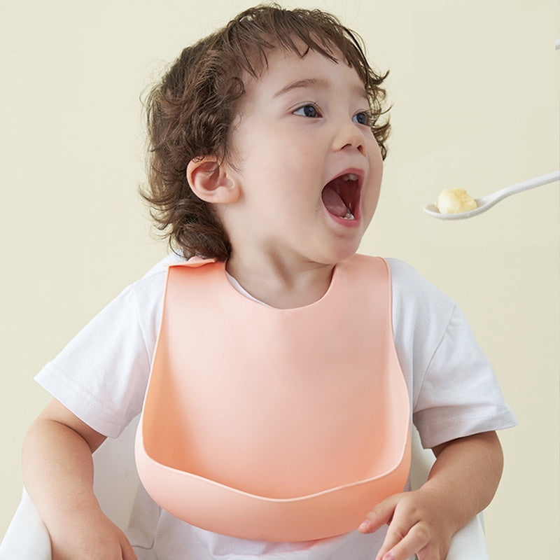 Soft Waterproof Silicone Baby Bib - Mi tienda