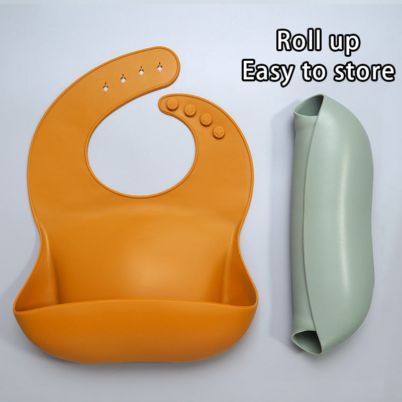 Soft Waterproof Silicone Baby Bib - Mi tienda