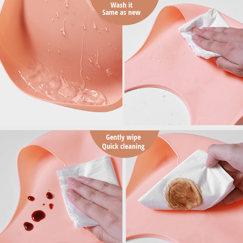 Soft Waterproof Silicone Baby Bib - Mi tienda