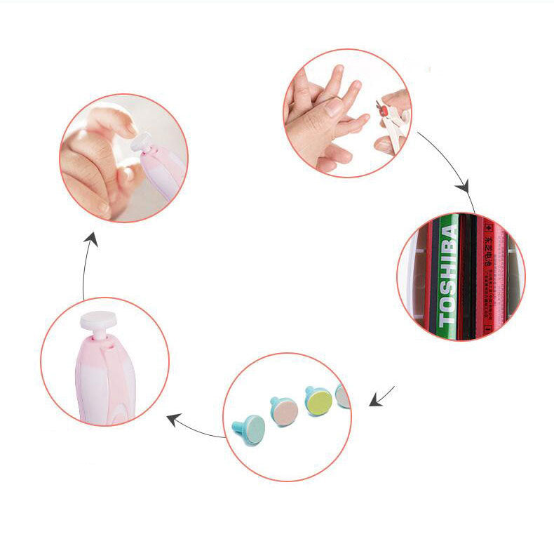 Anti-scratch Multifunctional Baby Electric Nail Polisher - Mi tienda